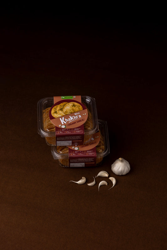 Creamy Garlic Khakhra