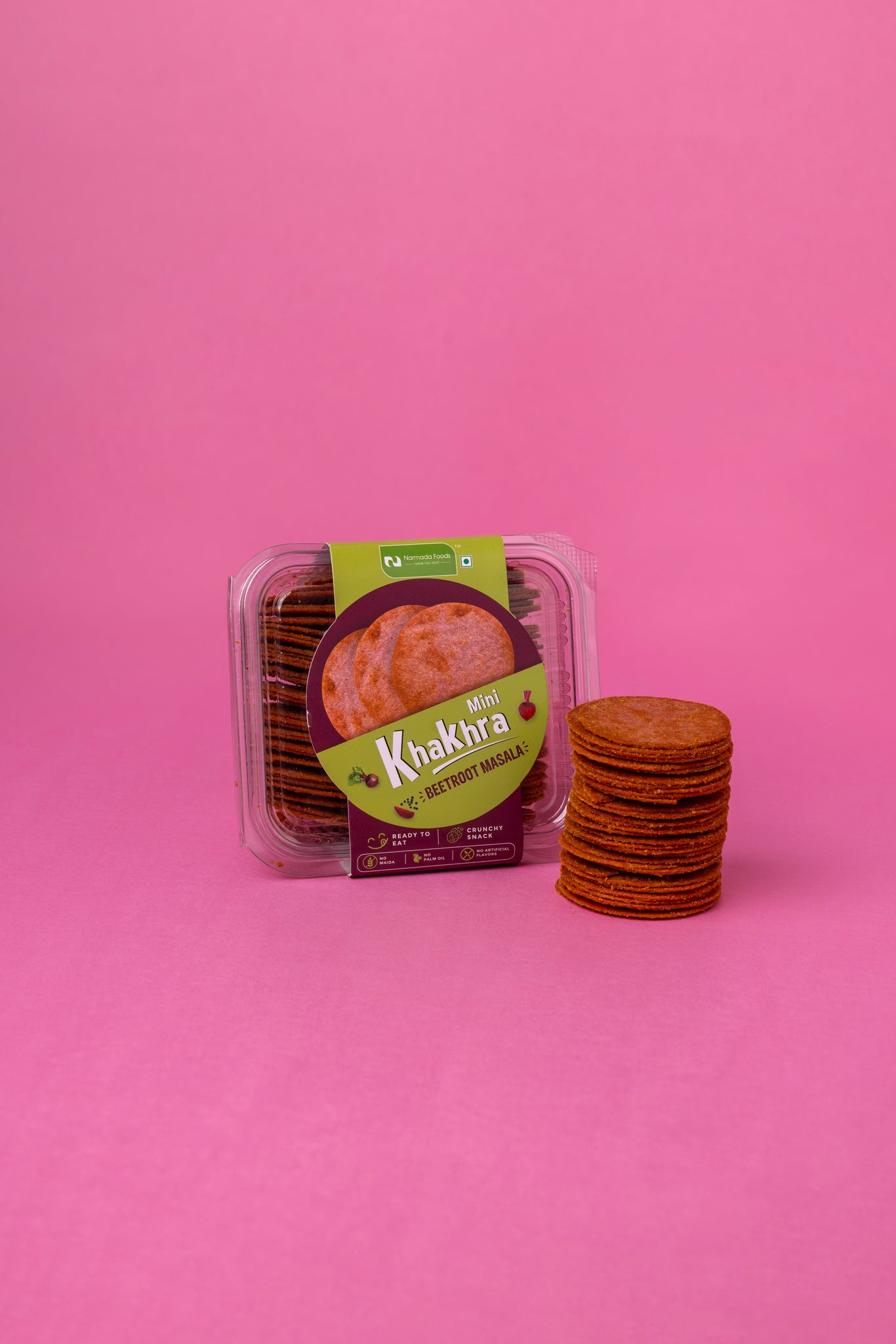 Beetroot Masala Khakhra