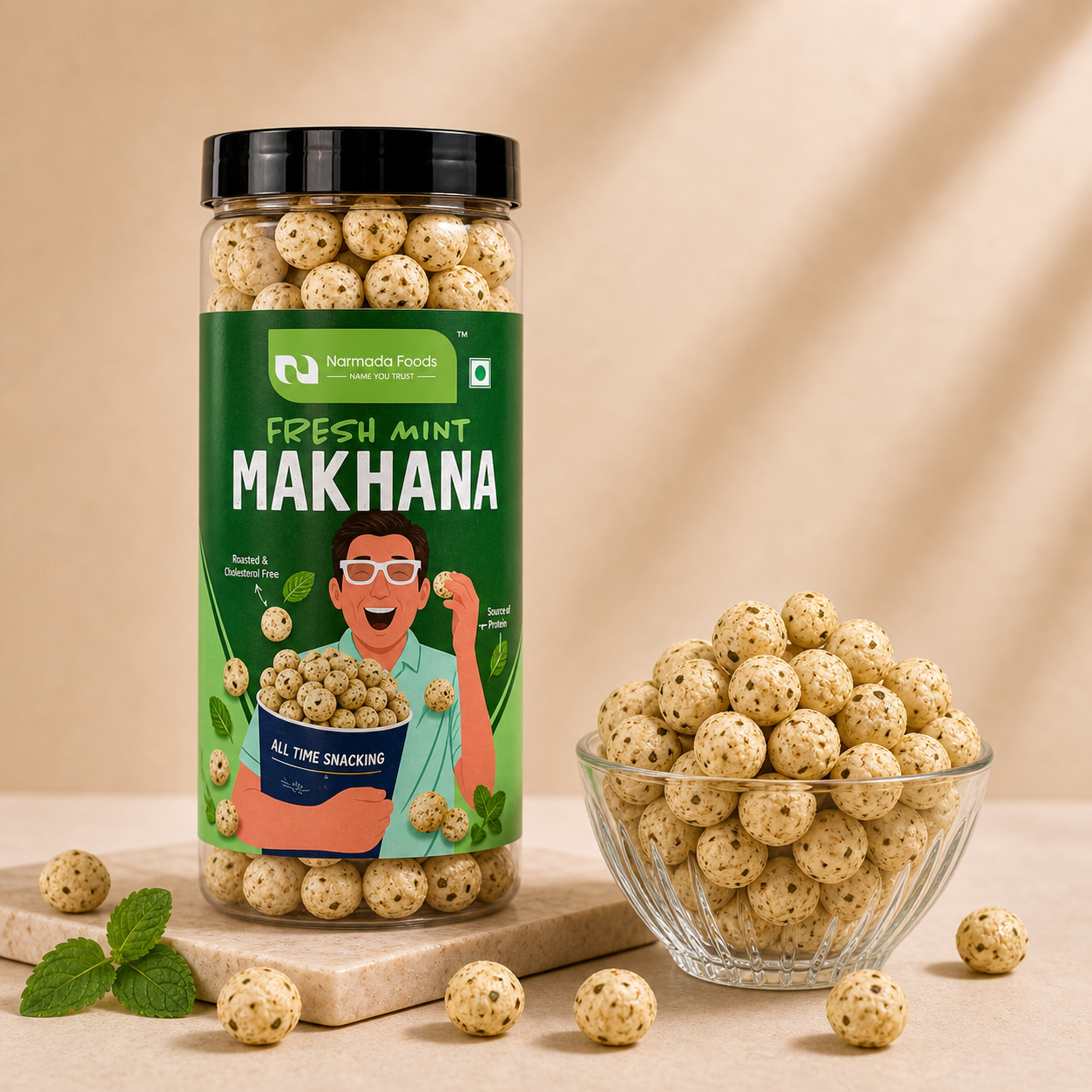 Fresh Mint Makhana - Narmada Foods